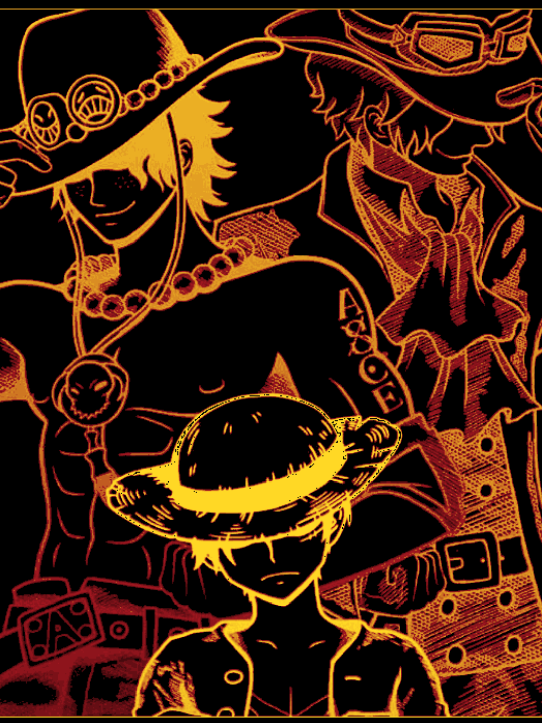 Ace, Sabo y Luffy