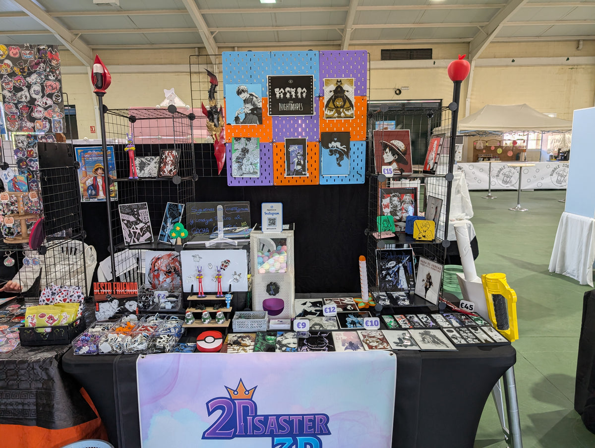 Propuesta visual del espacio expositivo de 2Disaster3D para eventos