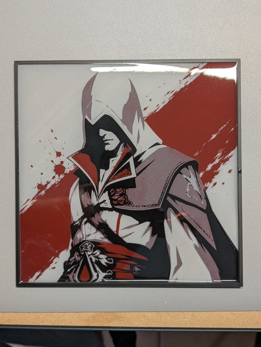 Cuadro 3D de Ezio Auditore inspirado en Assassin’s Creed