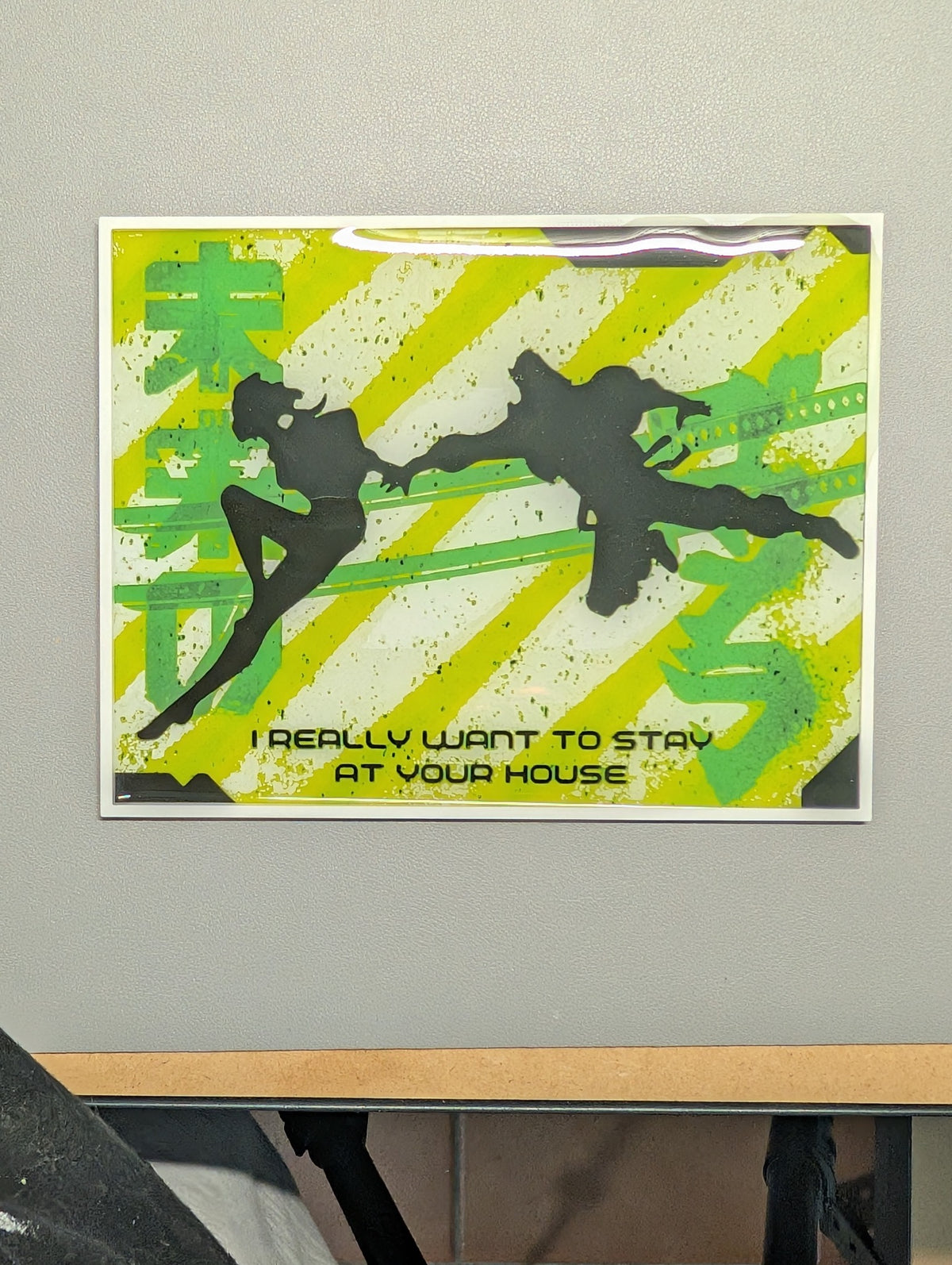 Cuadro 3D I Want to Stay at Your Home de Cyberpunk Edgerunners