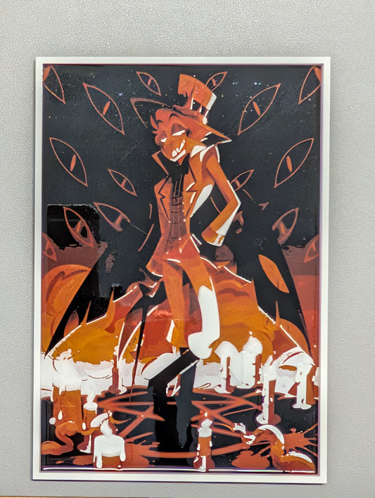 Cuadro 3D de Lucifer de Hazbin Hotel