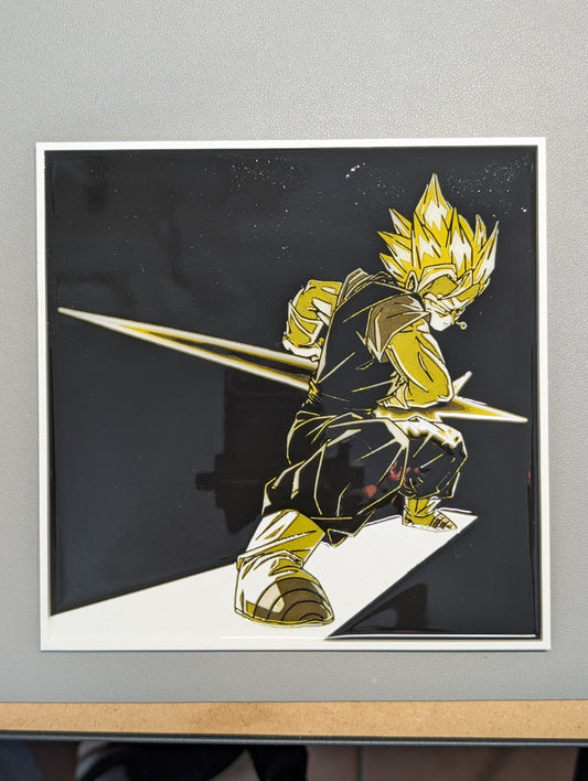 Cuadro 3D de Vegito de Dragon Ball