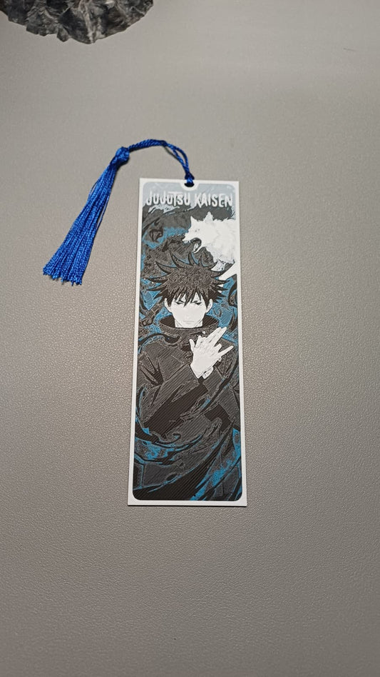 Marcapáginas 3D de Megumi Fushiguro inspirado en Jujutsu Kaisen