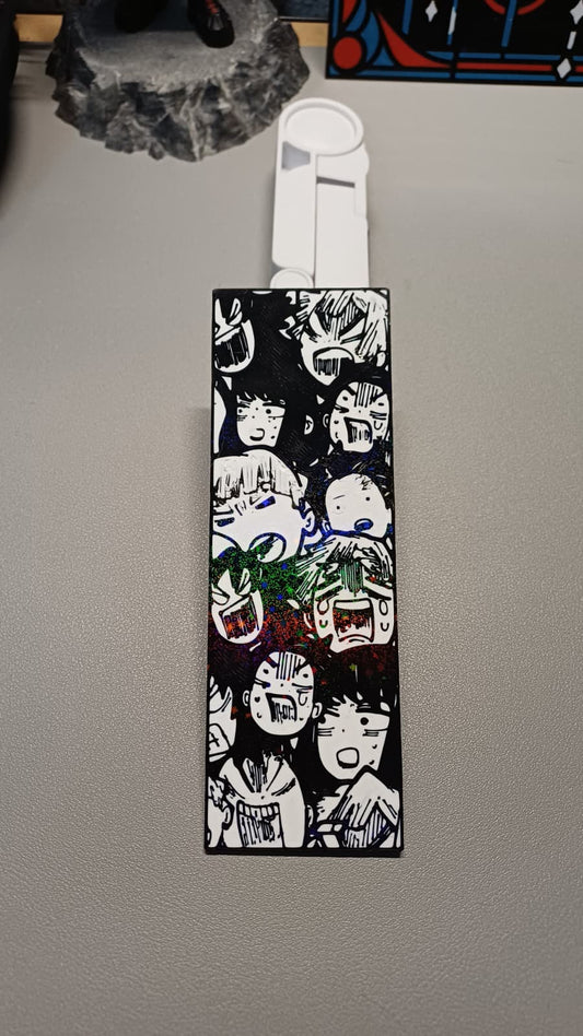 Marcapáginas 3D con memes de Kimetsu no Yaiba